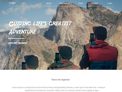 web design for adventure