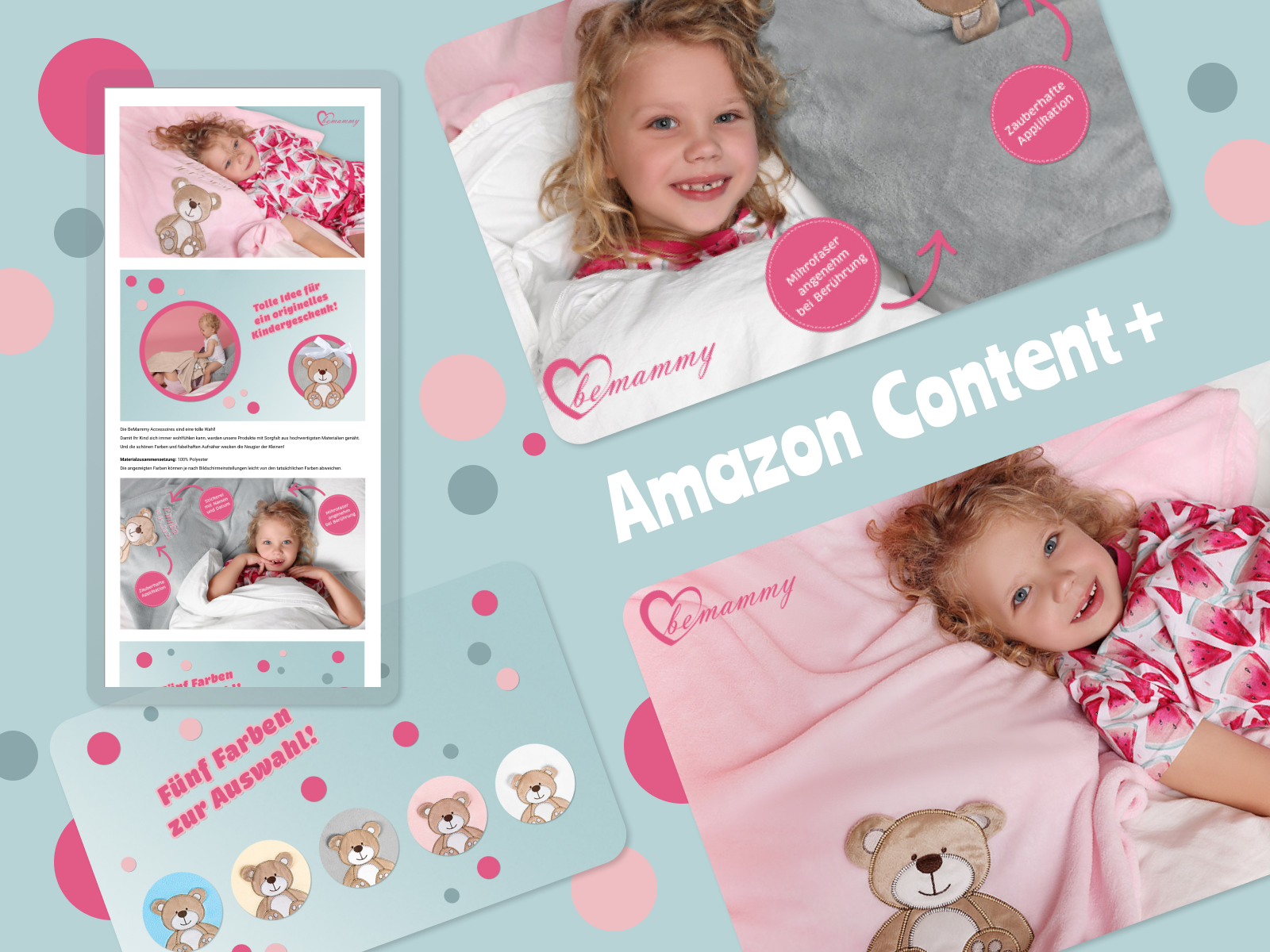 Children's blankets Amazon Content + description by Kaja on Dribbble