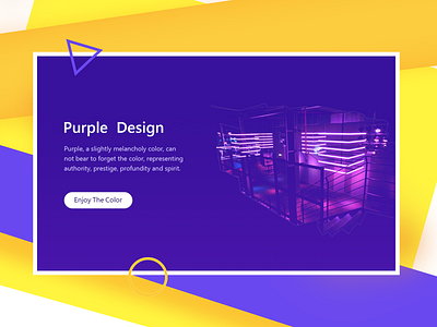 practise color design homepage purple ui