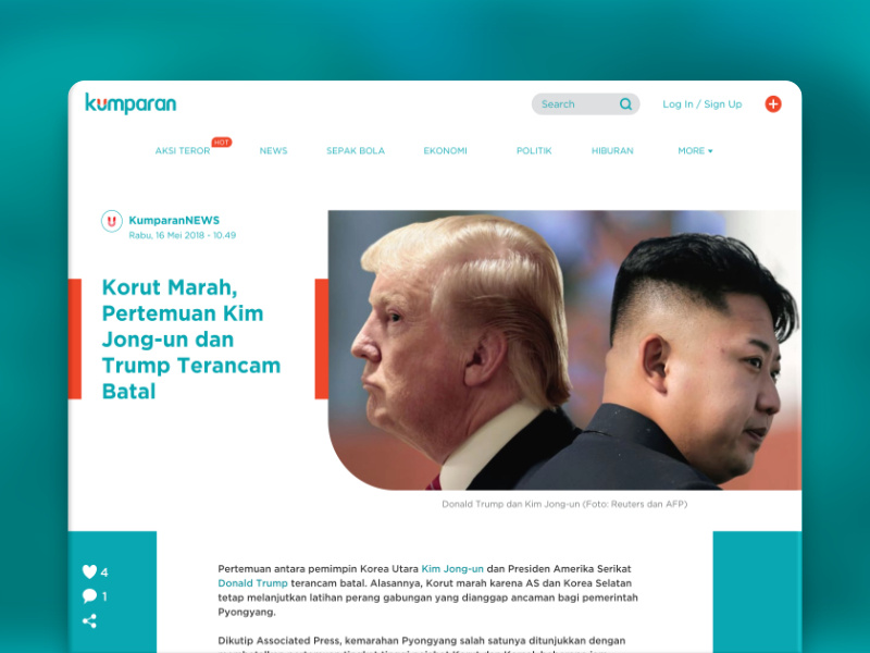 Kumparan by Zulfikar F. on Dribbble