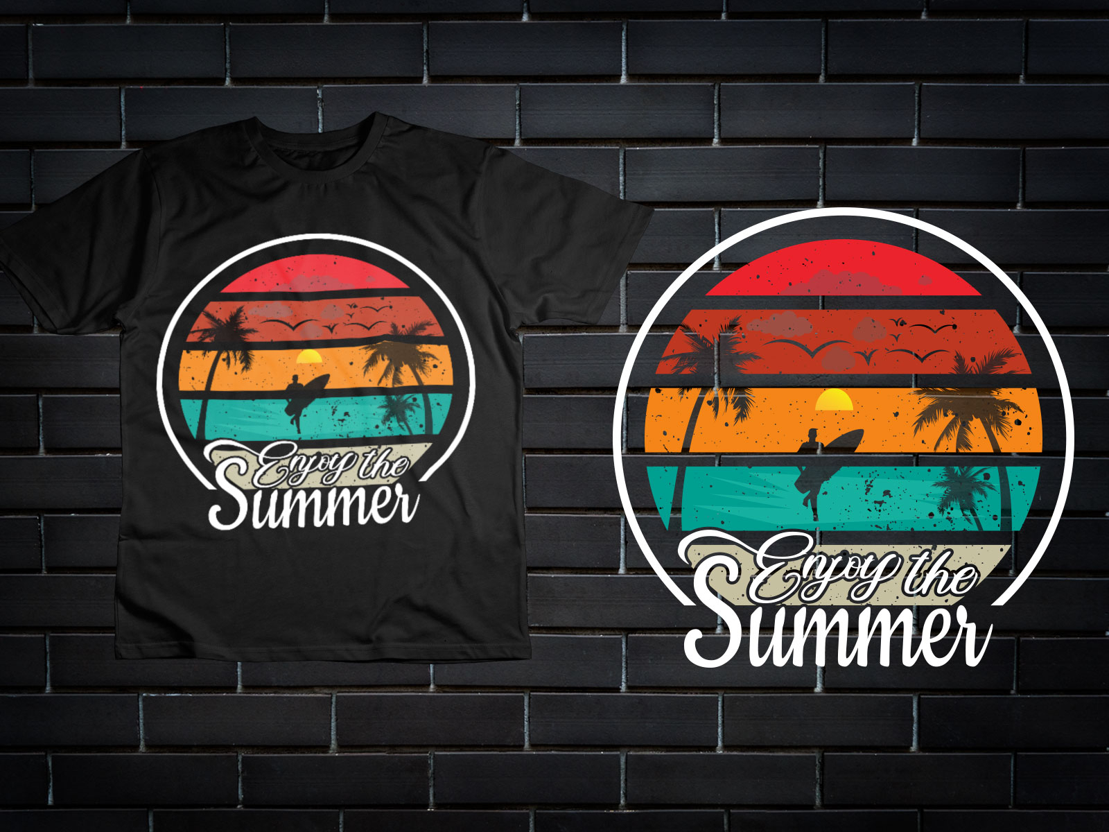 Vintage Summer T-Shirt Design by Md Mahadi Hasan on Dribbble