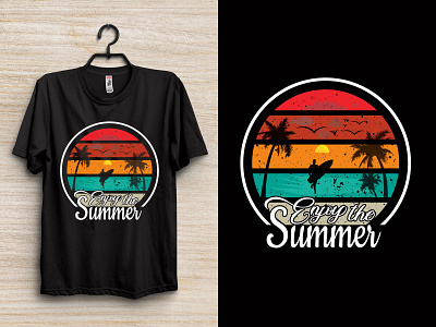 Summer Vibes T-shirt Design branding design graphic design halloween tshirt happy camping shirt illustration summer t shirt t shirt bundle teeshirt tshirt art tshirt print