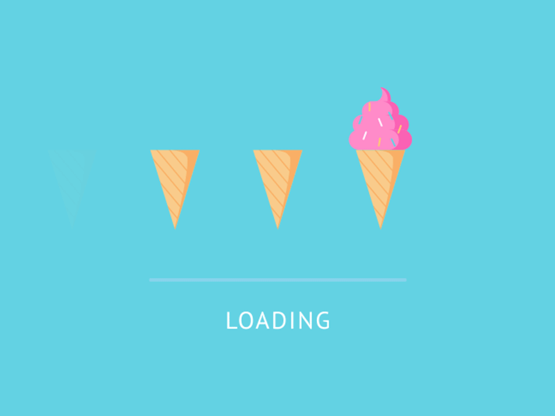 icecream&loading animation gif icecream loading ui