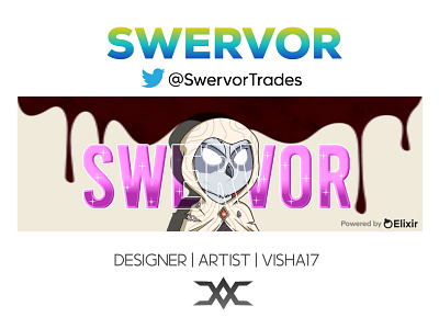Swervor - Elixir NFT branding design elixirnft graphic design logo premium swervor typography