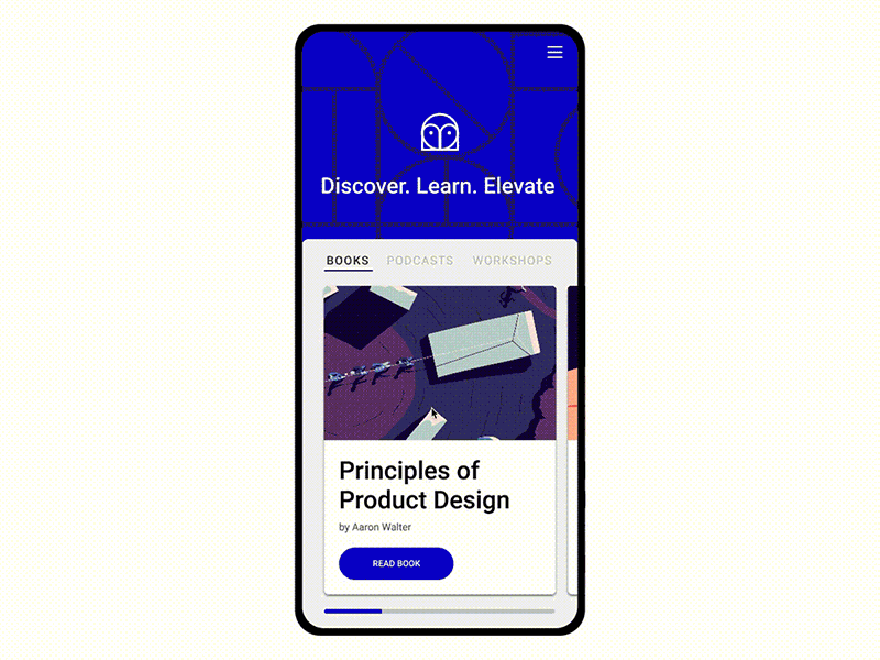 DesignBetter.co App Concept InVision Studio animation app concept designbetter invision motion prototype studio ui
