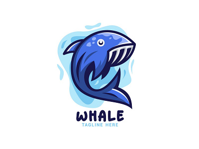 Whale Logo Vector Template branding design fish illustration logo vector whale