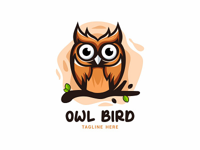 Owl Bird Logo Vector Template bird branding design graphic design illustration logo owl vector