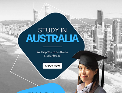 Study in Australia design graphic design