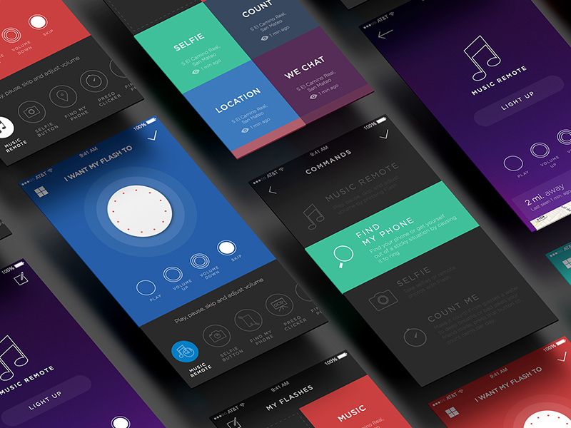 UI for Flash connected device by Thy Ngoc on Dribbble