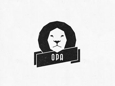 Opa Nightclub V2 brand icon illustration logo mono