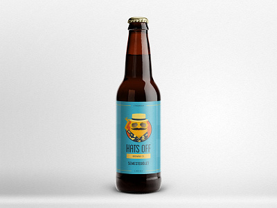 Hatsoff Summerbrew beer brand hatsoff illustration retro