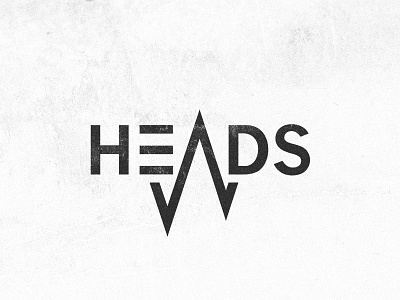 Heads analytics brand logo typography