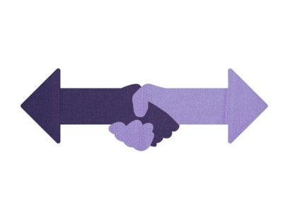 Transaction blue brandmark graphic design illustration purple symbol
