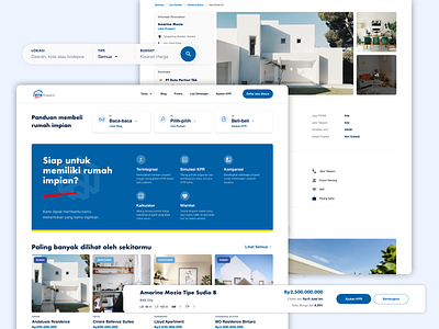 BTN Mortgage Platform clean desktop housing mortgage property ui web design