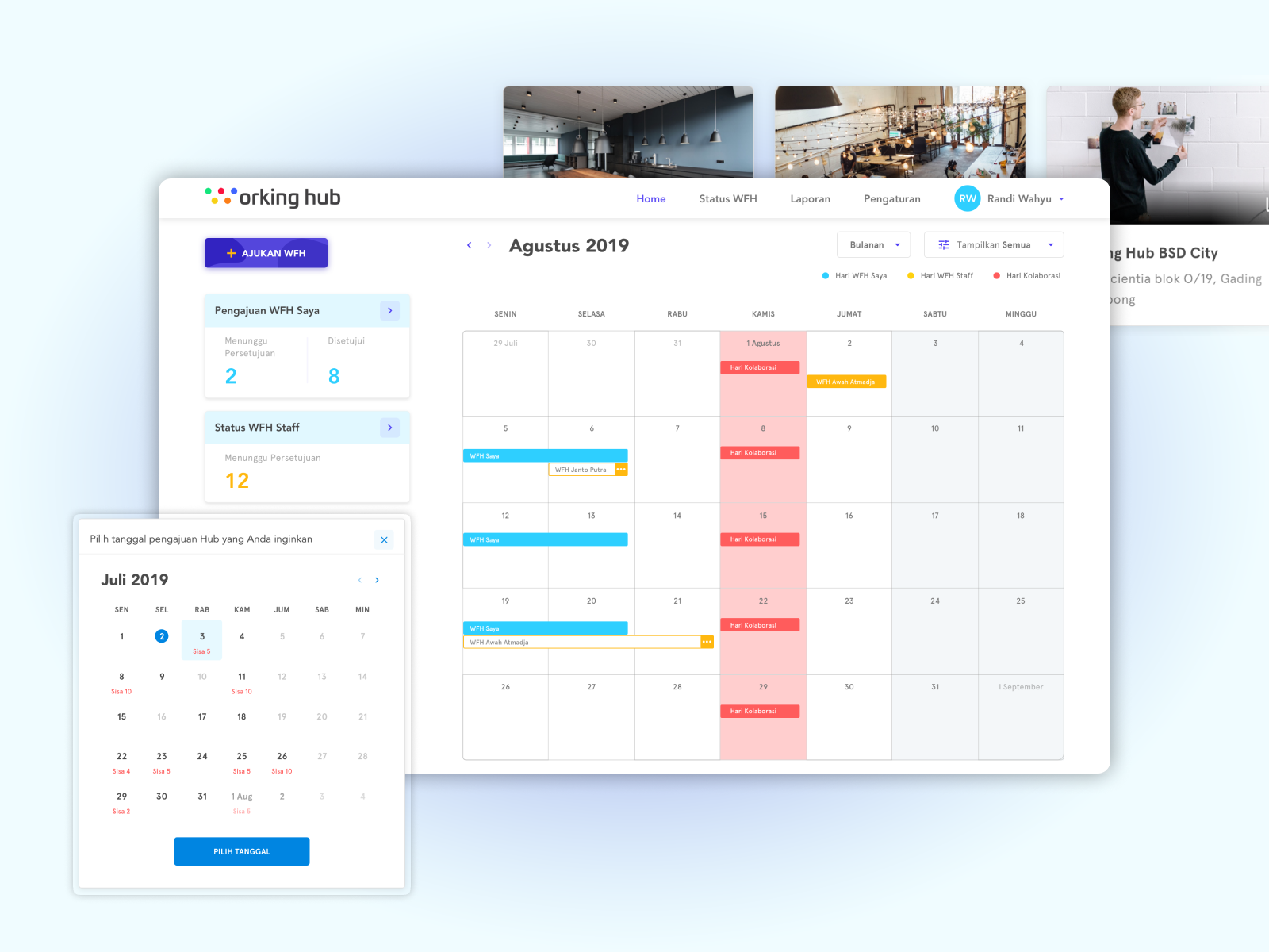 Scheduling Dashboard by Mahisi Annatsa on Dribbble