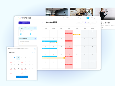 Scheduling Dashboard calendar clean dashboard desktop ui web design