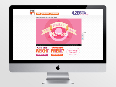 Tony Ferguson - Share The Weight design interactive interface ux webdesign website websites