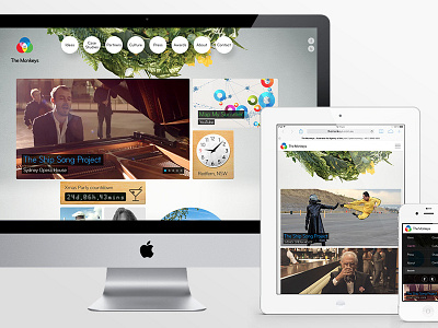 The Monkeys Responsive Website design interface ipad mobile portfolio responsive ui webdesign website