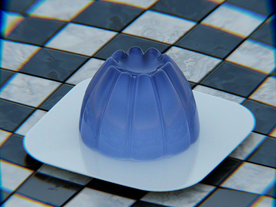 Jelly Blender 3d 3d blender jelly mockup