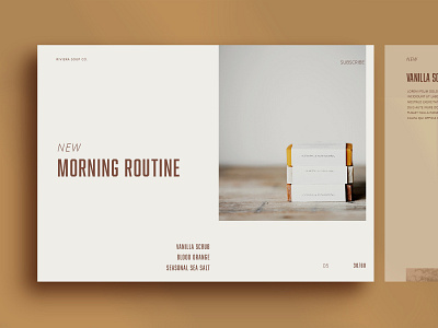 Morning Routine- New client mockup page branding clean design mobile design responsive design responsive website simple design typography ui ux