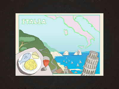Italy Travel Illustration | Weightwatchers.com feature illustrations illustrations italia italy travel illustrations