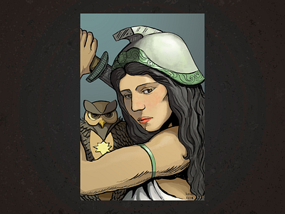 Illustration | Greek Goddess | Athena athena greek goddess greek gods illustrations
