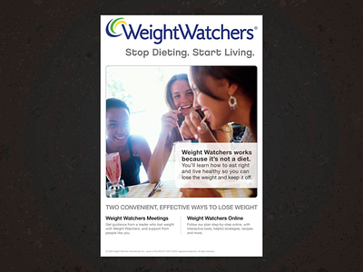 Meetings Poster | WeightWatchers.com branding graphic design graphics poster print
