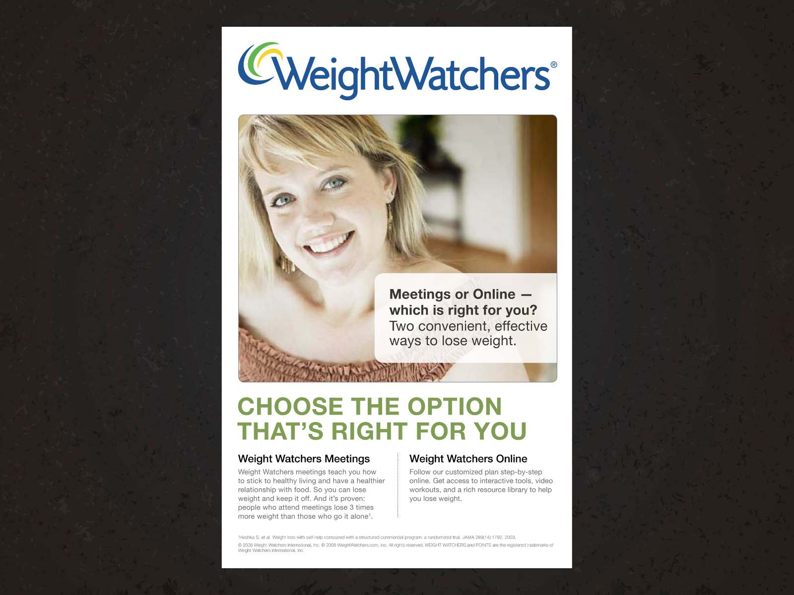 Meetings Poster WeighWatcher Com By Michael D Koch On Dribbble   Weightwatchers.com  27  4x 