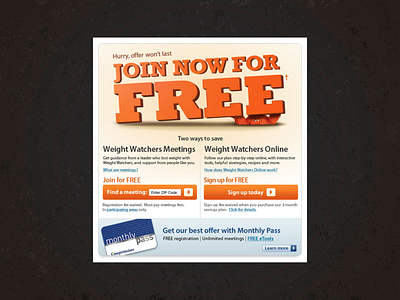 Homepage Hungry Campaign | WeightWatchers.com banners branding design graphic design graphics homepage homepage units landing pages mastheads ui ux ux design web graphics