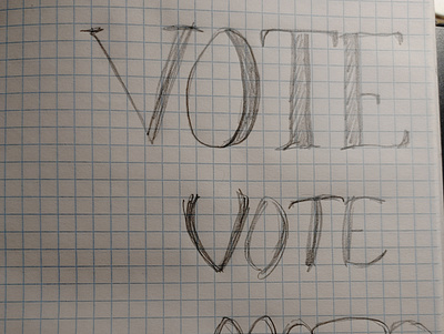 Vote lettering