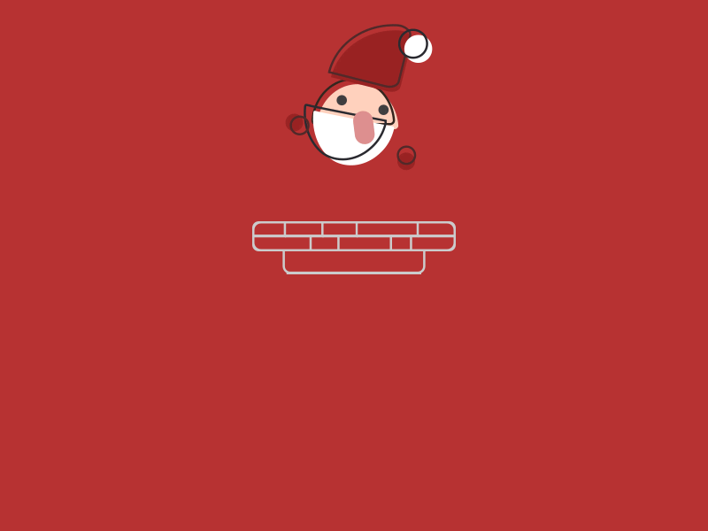 Santa chimney christmas claus gift red santa sock