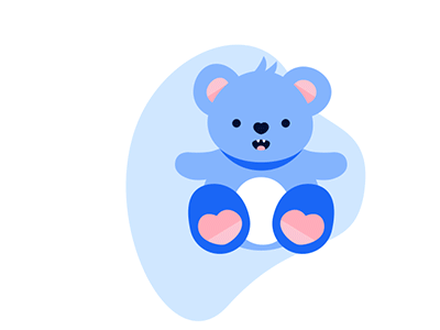 bear for Integro animation bear blue