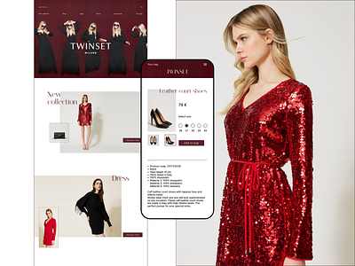 Online fashion store design design fashion onlinestore reddesign store ui uiuxdesign