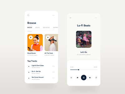 Music App UI 2020 app design application music app music app design trends ui ux