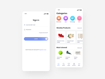 E-Commerce App app clean concept design dribbble product redesign shop shop form trends ui ux