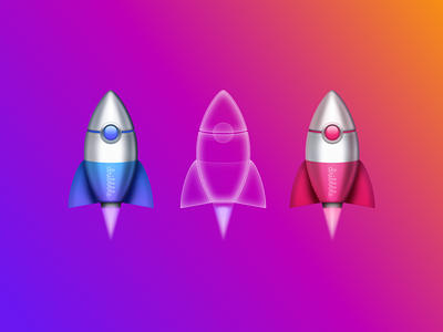 Dribbble Spaceship icon