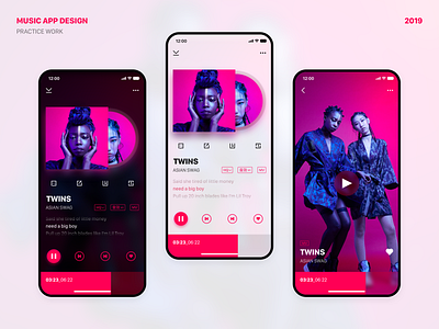 Music app UI Concept Design