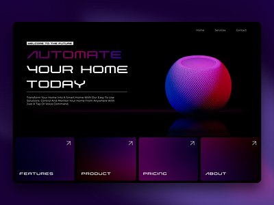 Smart Home Assistant Website Design