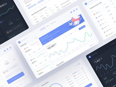 Cryptocurrency exchange platform analytics analytics chart bitcoin blockchain clean design coin cryptocurrency dark mode dark theme dashboard exchange finance illustration interface mentalstack minimalism token trading uiux userinterface