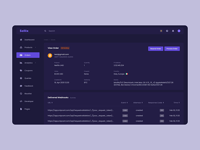Cryptocurrency E-commerce platform coin cryptocurrency dark theme dashboard design details page e commerce ecommerce icons interactive light theme mentalstack menu orders platform product design sellers swith system themes user interface