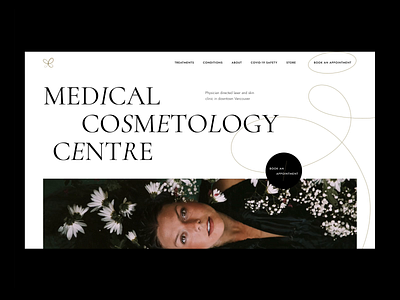Landing page for Medical Cosmetology Centre animation beauty cosmetics cosmetology fasion figma landing page medical mentalstack motion parallax scrolling scroll spa website woman