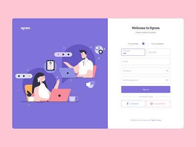 Staff Management Platform homapage homepage illustration mentalstack product design registration sign in start uiux user interface website