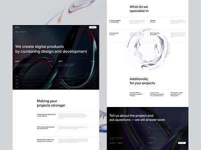 Corporate website design clear grid landing page minimalistic product design typography website