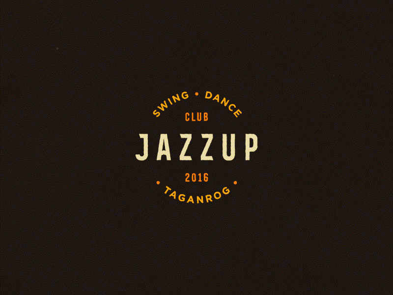 Logo animation animation brand dance studio jazz jazz up logo logo design motion shape animation vintage yellow