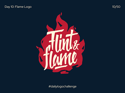 Flame Logo ampersand brand dailylogochallenge fire flame hipster hotel illustration letter lettering art logo power script