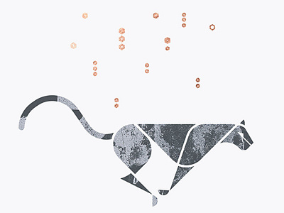 snow leopard big cat geometric geometry gray leopard minimalism shape snow snow leopard winter