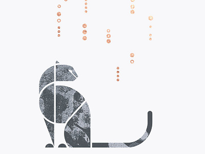 Snow leopard big cat geometric geometry gray leopard minimalism shape snow snow leopard winter