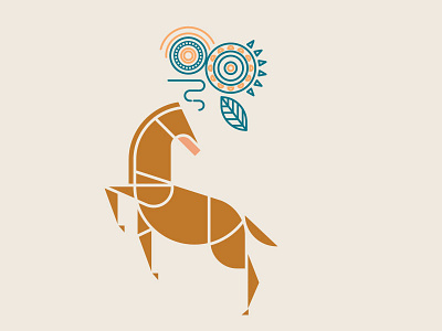 Horsie animal bojack geometric horse horseman horsie horsin around pattern shape