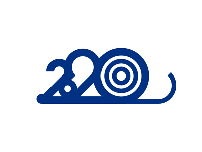 2020 year of mouse 2020 animal cny geometric icon logo mice minimal mouse new year rat year of mouse