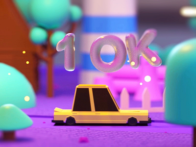 10k Followers c4d